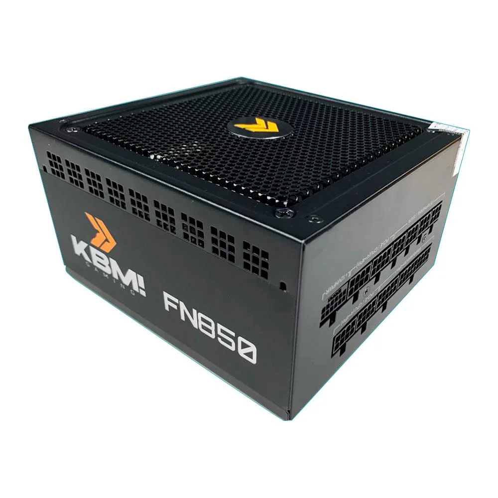 Fonte KBM! 850W, 80 Plus Gold, Cybenetics