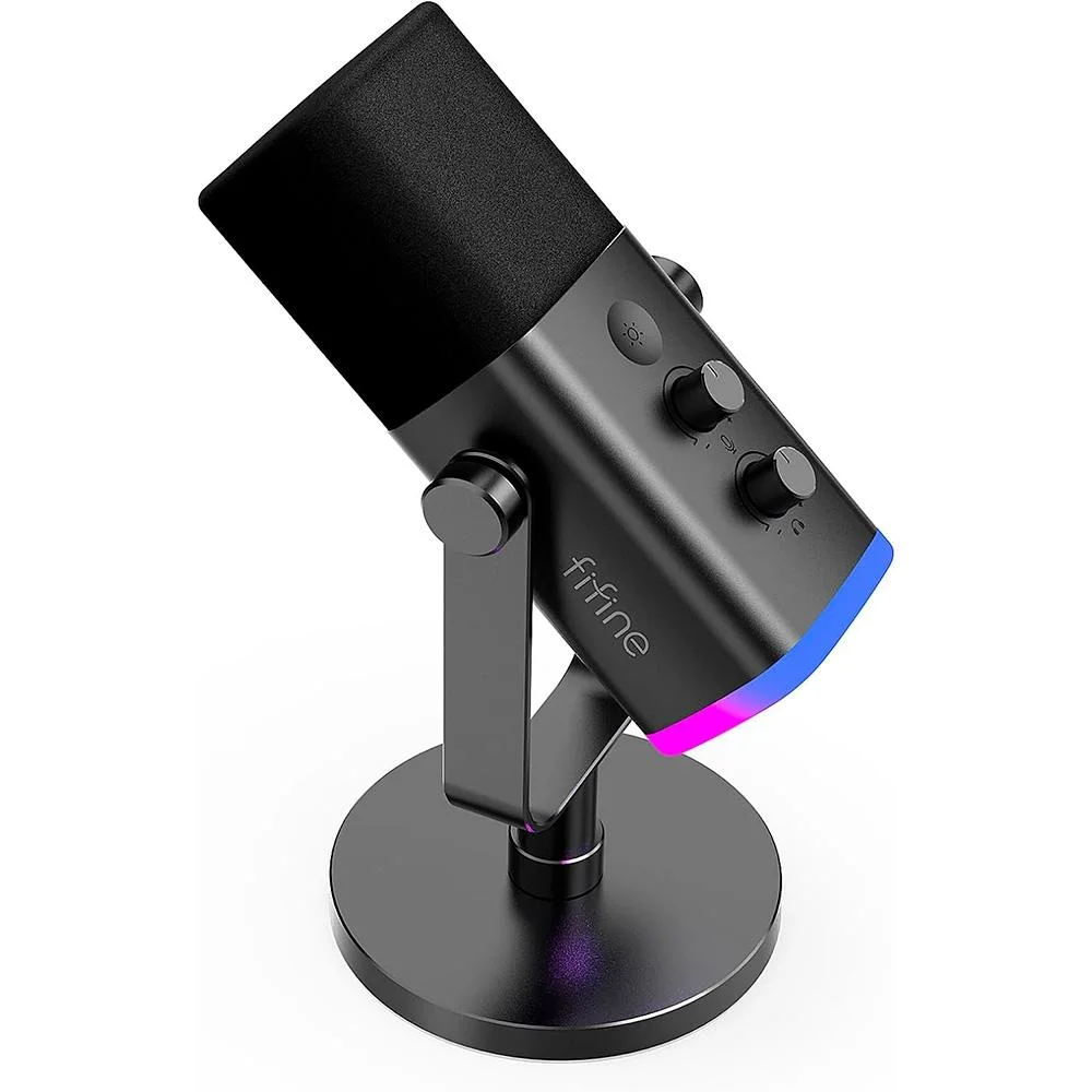 Microfone Dinâmico Gamer Fifine Ampligame, RGB - Imagem 3